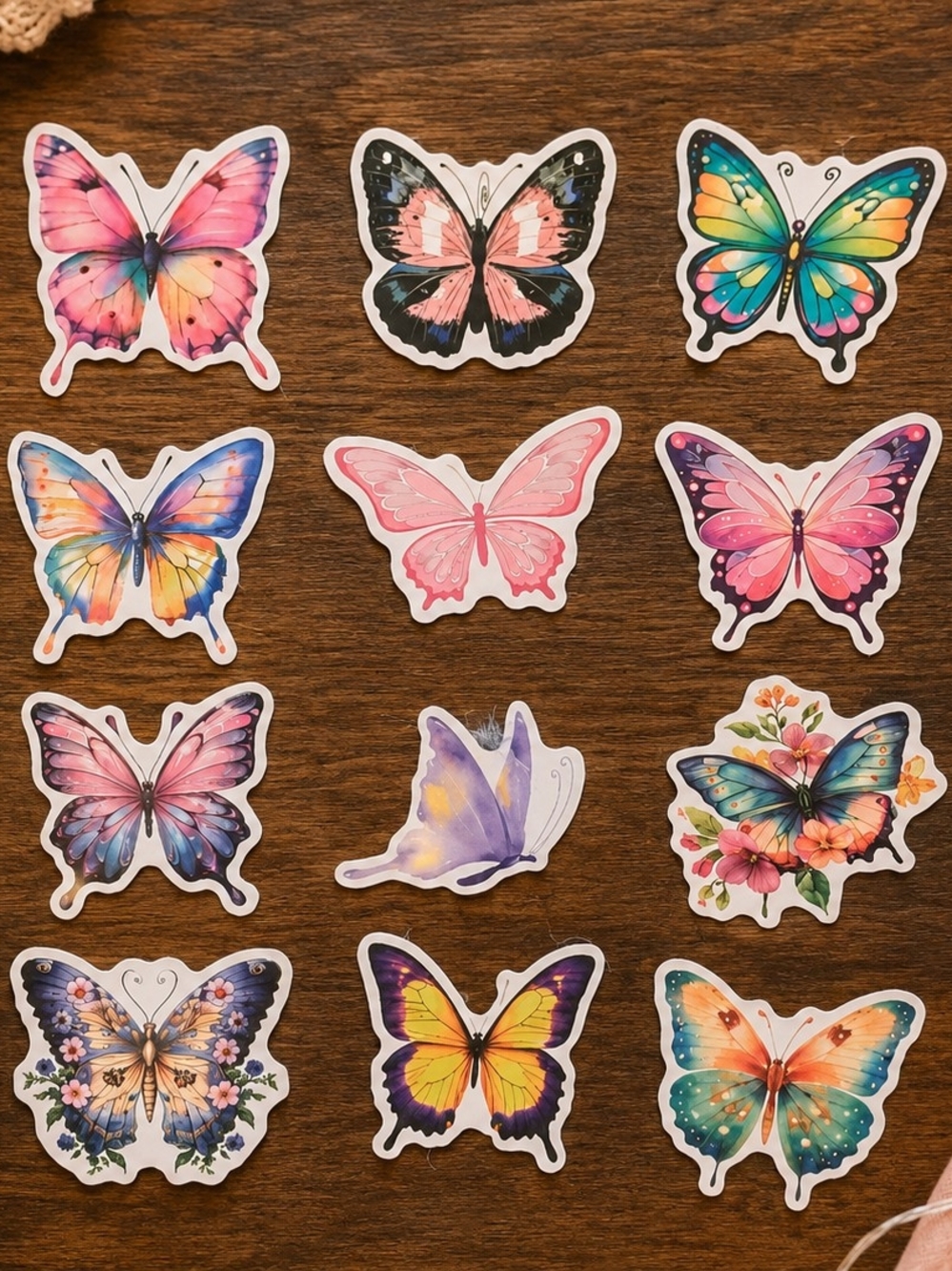 3 for $20 Colorful Butterfly Sticker Pack - Assorted Pastel & Vibrant Designs